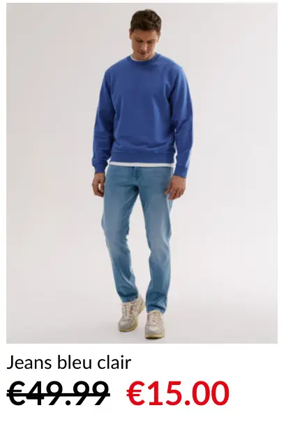 Offre: Jeans bleu clair