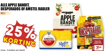 Aanbieding: Alle APPLE BANDIT, DESPERADOS OF AMSTEL RADLER