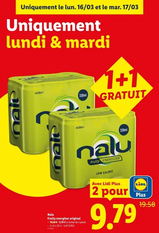 Offre: Fruity energizer original