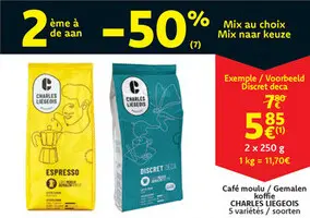 Offre: Café moulu / Gemalen koffie