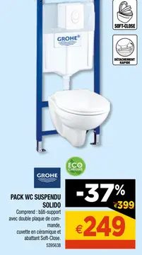 Aanbieding: PACK WC SUSPENDU SOLIDO