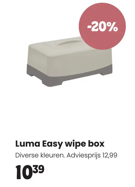 Aanbieding: Luma Easy wipe box