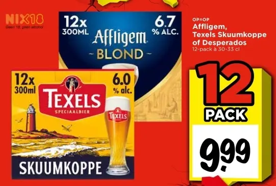 Aanbieding: Affligem, Texels Skuumkoppe of Desperados