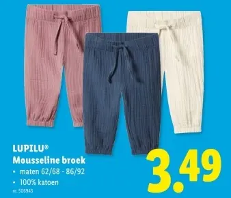 Promotie: Mousseline broek