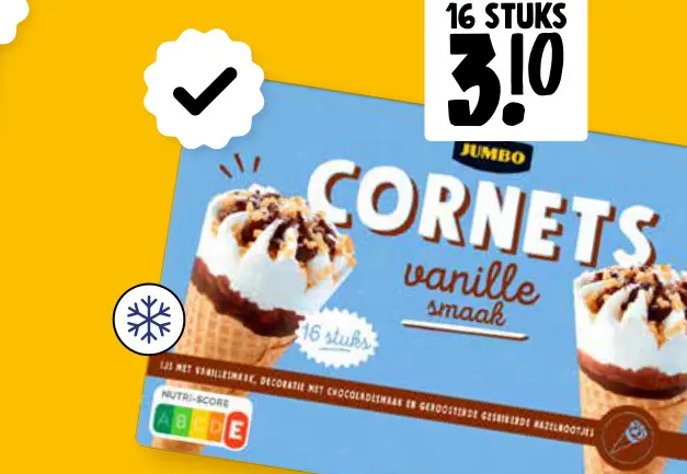 Promotie: Cornets vanille