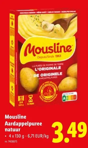 Aanbieding: Aardappelpuree natuur