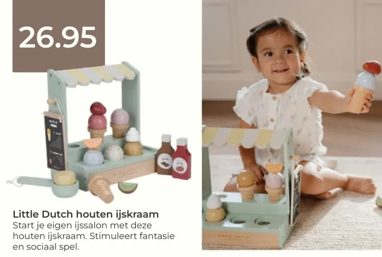 Aanbieding: Houten ijskraam