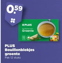 Aanbieding: PLUS Bouillonblokjes groente