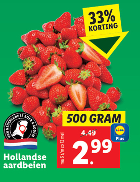 Aanbieding: Hollandse aardbeien