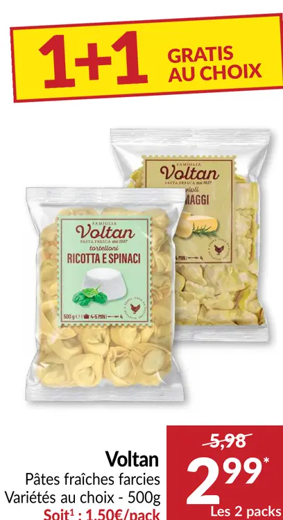 Offre: Voltan Pâtes fraîches farcies