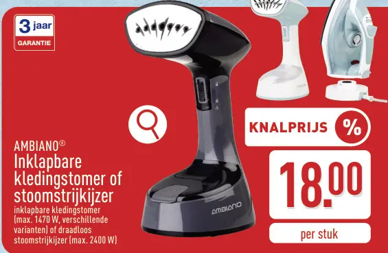 Promotie: Inklapbare kledingstomer of stoomstrijkijzer