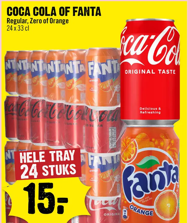 Aanbieding: Coca cola of Fanta