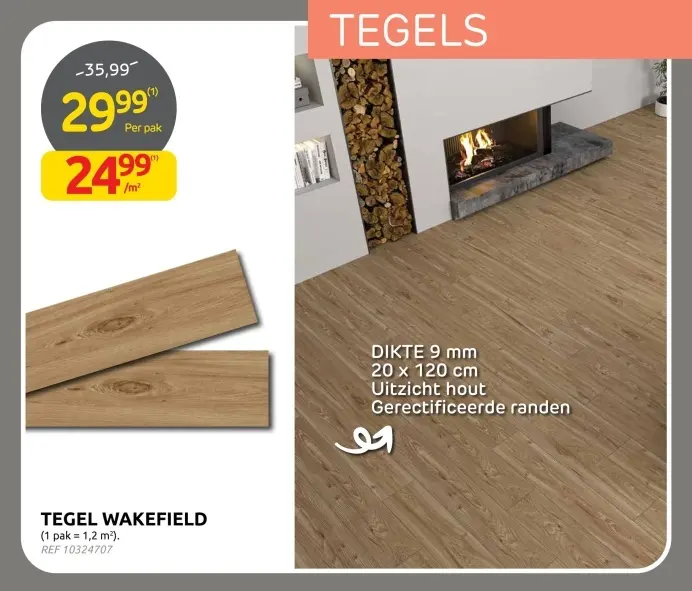 Promotie: Tegel wakefield