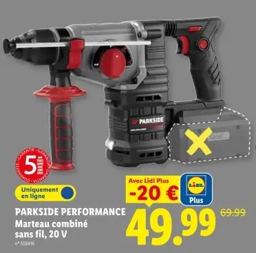 Offre: Marteau combiné sans fil