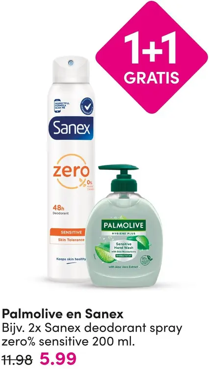 Aanbieding: Deodorant spray zero% sensitive