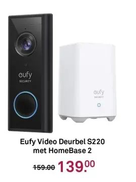 Aanbieding: Eufy Video Deurbel S220 met HomeBase 2