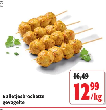 Promotie: Balletjesbrochette