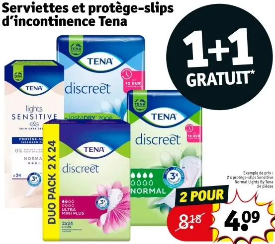 Offre: Serviettes et protège-slips d'incontinence
