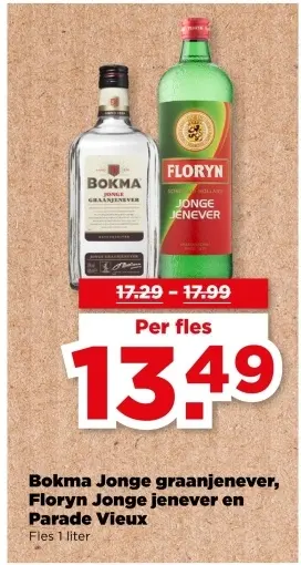 Aanbieding: Jonge graanjenever, Jonge jenever en Parade Vieux