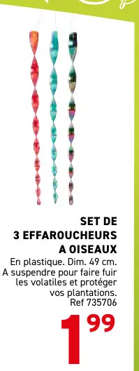 Offre: Effaroucheurs a oiseaux