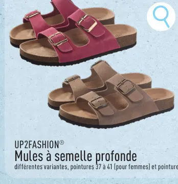 Offre: Mules à semelle profonde