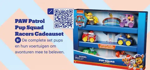 Promotie: PAW Patrol Pup Squad Racers Cadeauset