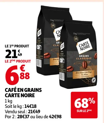 Promotie: Café en grains