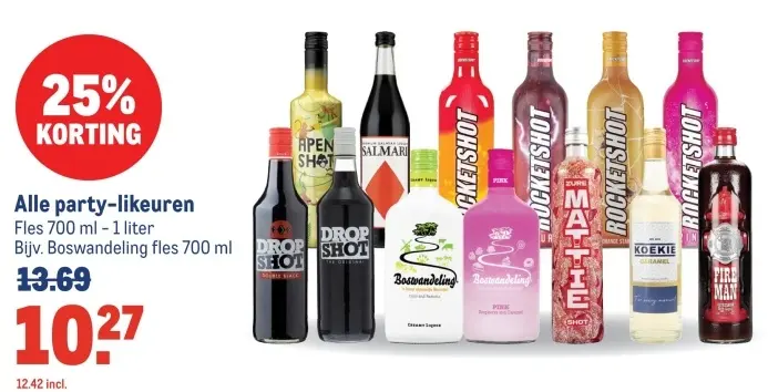 Aanbieding: Alle party-likeuren