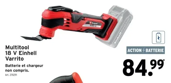 Offre: Multitool 18 V Einhell Varrito