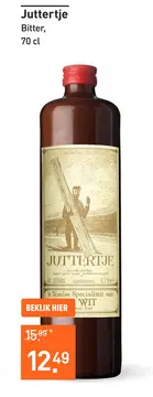 Aanbieding: Juttertje 70CL Jenever, Bitter & Vieux