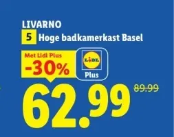 Aanbieding: Hoge badkamerkast Basel