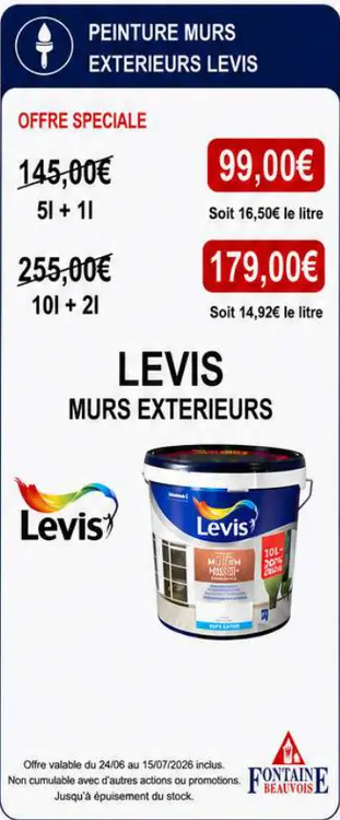 Offre: Levis murs exterieurs