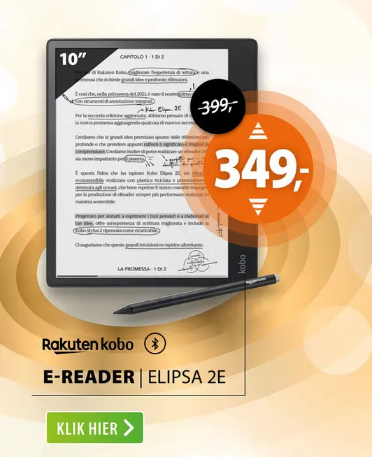 Aanbieding: Kobo Elipsa 2E met Kobo stylus 2