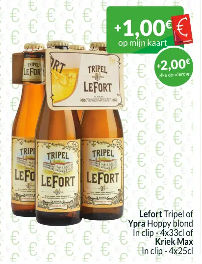 Promotie: Lefort Tripel of Ypra Hoppy blond