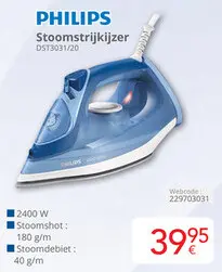 Promotie: Stoomstrijkijzer