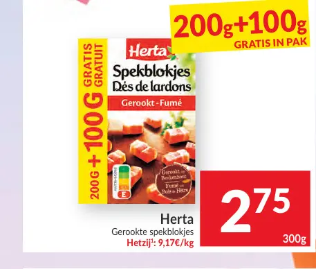 Promotie: Gerookte spekblokjes