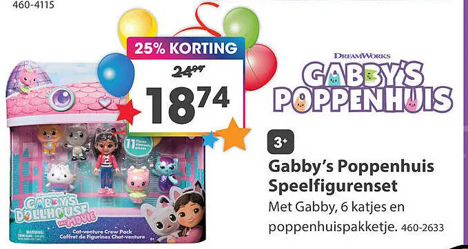 Aanbieding: Gabby's Poppenhuis Speelfigurenset