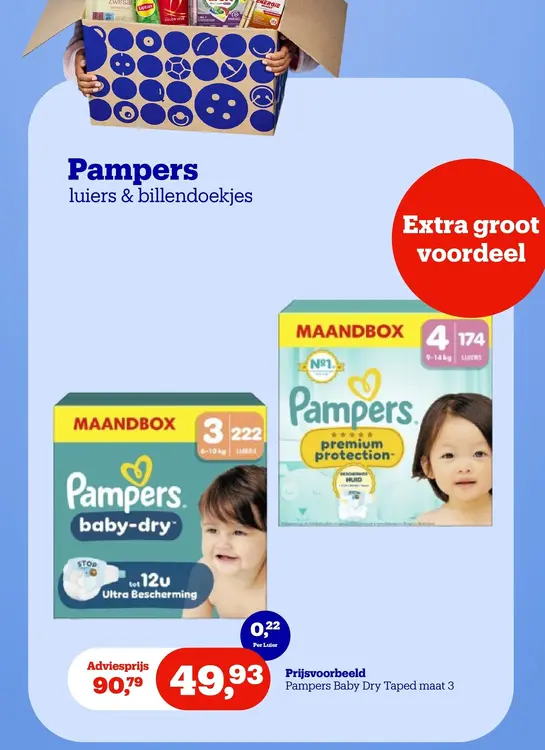Promotie: Pampers luiers & billendoekjes