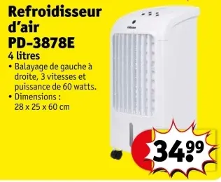 Offre: Refroidisseur d'air PD-3878E