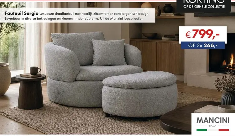 Aanbieding: Sergio fauteuil