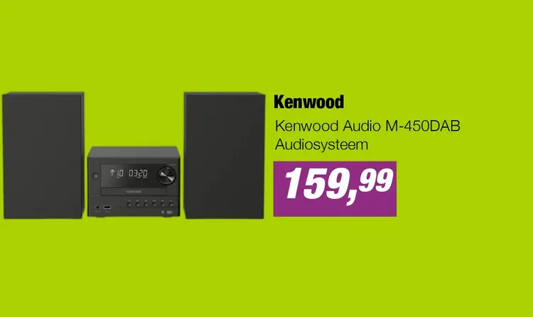 Aanbieding: Kenwood Audio M-450DAB Audiosysteem
