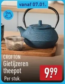 Aanbieding: Gietijzeren theepot