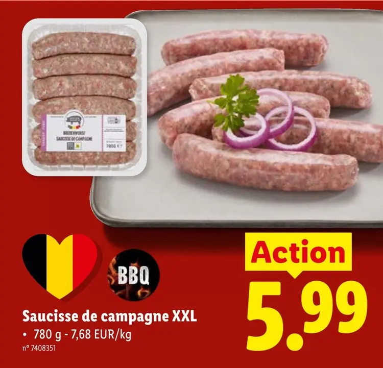 Offre: Saucisse de campagne XXL