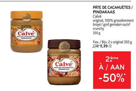 Offre: Pâte de cacahuètes / pindakaas