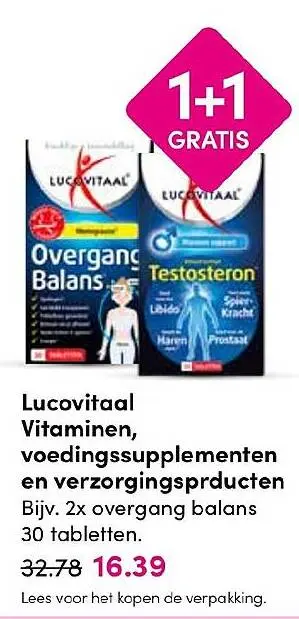 Aanbieding: Vitaminen, voedingssupplementen en verzorging