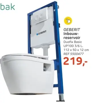 Aanbieding: Inbouw-reservoir