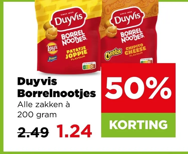 Aanbieding: Duyvis Borrelnootjes