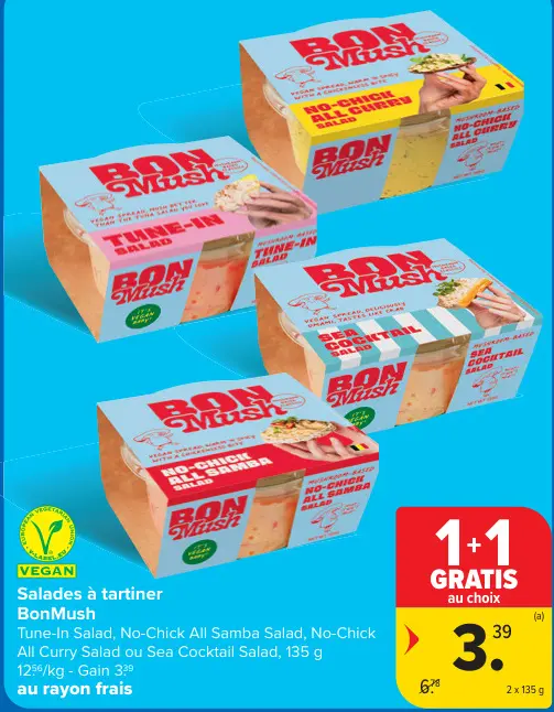 Offre: Salades à tartiner