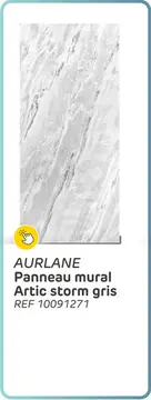Offre: Panneau mural aurlane 90x210cm artic storm gris