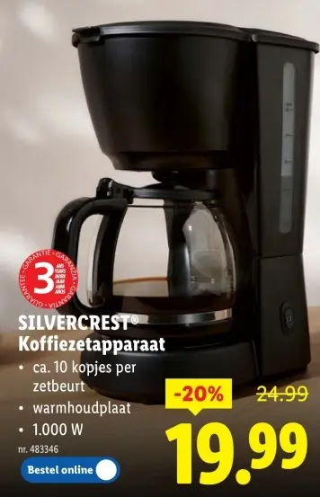 Promotie: Koffiezetapparaat